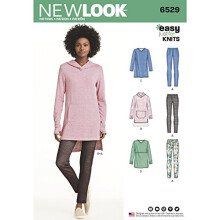 Pattern 6529 Women's Knit Tunics and Leggings, Paper, White, 22 x 15 x 1 cm