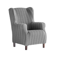 Mejico Stretch Chair Cover Wing Chair, grey