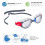 Zoggs Zoggs Predator-Regular Fit Unisex, Transparent-Grau-Transparent, Gerade Schnitt 4