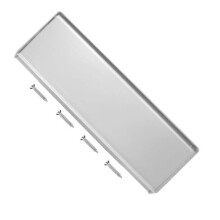 TERF 250mm X 80mm Traditional Type Face Fix Letter Plate Silver 250mm X 80mm (10'' X 3.15'') Front Fix Letter Postal Box Cover Plate Including