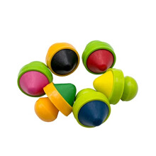 My first crayons - Easy grip refillable plastic handle - Pack of 6 - For 2 years and up - Crayon tub with handles