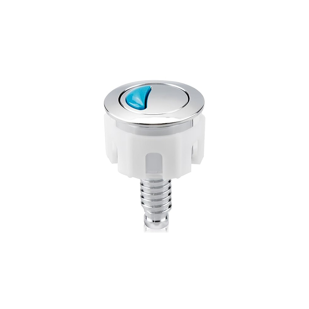 Toilet Flush Button, Gladfresit Round Head Toilet Push Button Replacement Compatible With Ideal Cistern Tank System 730635863809