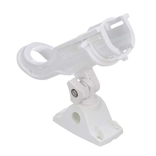 5009W4 Heavy-Duty Adjustable Rod Holder with Combo Mount, White Finish 1