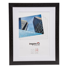 CARNEGIE A4 (21x30cm) Black Picture Poster Photo Frame with Mount Plexi (Non-Glass) CNGA4BLK