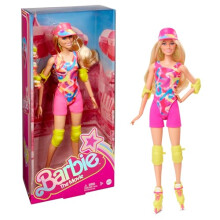 DER FILM, Margot Robbie als Barbie-Puppe, Inline-Skating-Outfit, kultiger Look aus dem Film, neonfarbene Skate-Ausr stung, HRB04