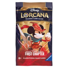 11098171 Disney Lorcana TCG Trading Cards Game for Adults and Kids Age 8 Years Up-Single Booster Pack, White, Standard Size