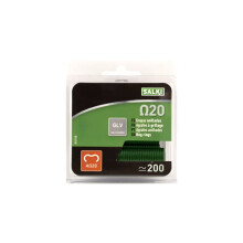 Omega 20 Fence Staples, Green, Set of 200 Pieces