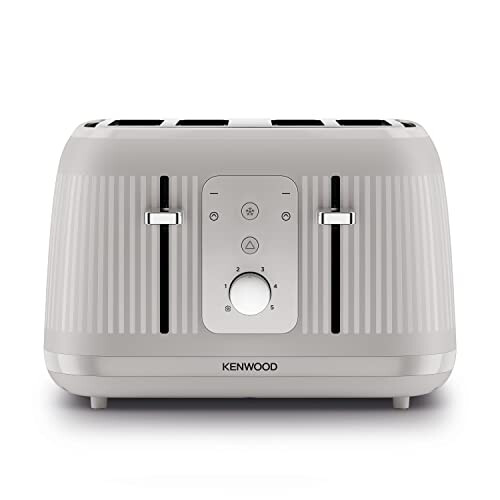Kenwood Dawn Toaster, 4 Slot Toaster, Reheat, 5 Browning Settings, Defrost and Cancel Functions, Pull Crumb Tray, TFP09.000CR, 1800W, Oatmeal Cream