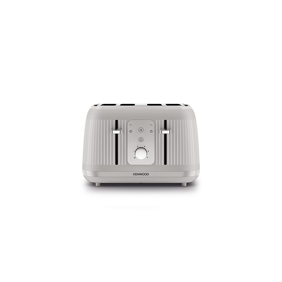 Kenwood Dawn Toaster, 4 Slot Toaster, Reheat, 5 Browning Settings, Defrost And Cancel Functions, Pull Crumb Tray, Tfp09.000cr, 1800W, Oatmeal Cream