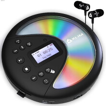 Discover + Portable CD Player Walkman with Long-lasting Battery + NEW 2024 + With Headphones + Radio FM + Compatible MP3 CD Player Portable + SD Card,