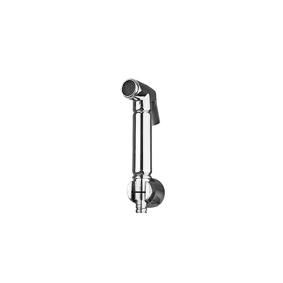Handheld Douche Sprayer Chrome | Muslim Shattaf Silver Shower Head for Toilet Bathroom | Wall Mounted Bidet Showerhead for Hygiene, Pet Wash | 1.5m