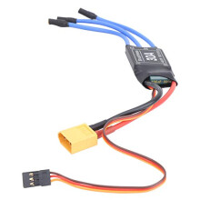 RC Speed Controller, ESC XT60 Electronic Brushless Speed Controller 30A for RC Drone RC Airplane Helicopter(3.5mm bullet plugs)