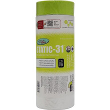 Pre-Taped Protection Film - 2.4m x 20m, Pre-Taped Masking Film - Transparent, Waterproof & Residue-Free Ideal For Painting Decoration & DIY Projects,