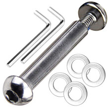 M8 8mm x 28mm-86mm Scooter Front Rear Axle Bolt 8.8 Grade Carbon Steel for Stunt Scooter Dash Teen/Adult Kick Scooter-800+lb Capacity