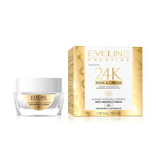 Eveline Prestige 24K Snegle- og kaviar anti-rynke dagcreme 50 ml