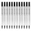 Parker Rollerball Pen Refills | Medium Point | Black QUINK Ink | 12 Count 1