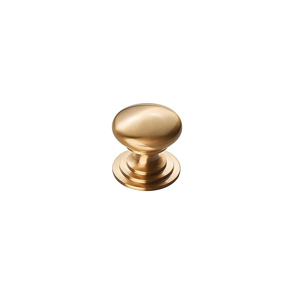 M47 M47bsb Ftd Victorian Knob 32Mm, Satin Brass 5031477124840