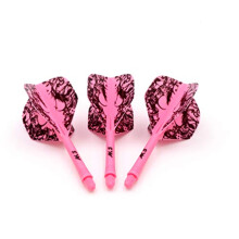 ROST Integrated Dartpfeile Schäfte Shafts and Darts Flights Standard Shape,Set of 3 pcs Schönheit Pattern(CSAK-56XMN)