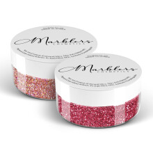 Cosmetic Grade Fine Glitter Duo [Holo Pink Rose & Crimson Pink] 0.36oz (10g) | Non-Toxic | Vegan | Cruelty-Free | Eyeshadow, Nail Polish, Nail Art |