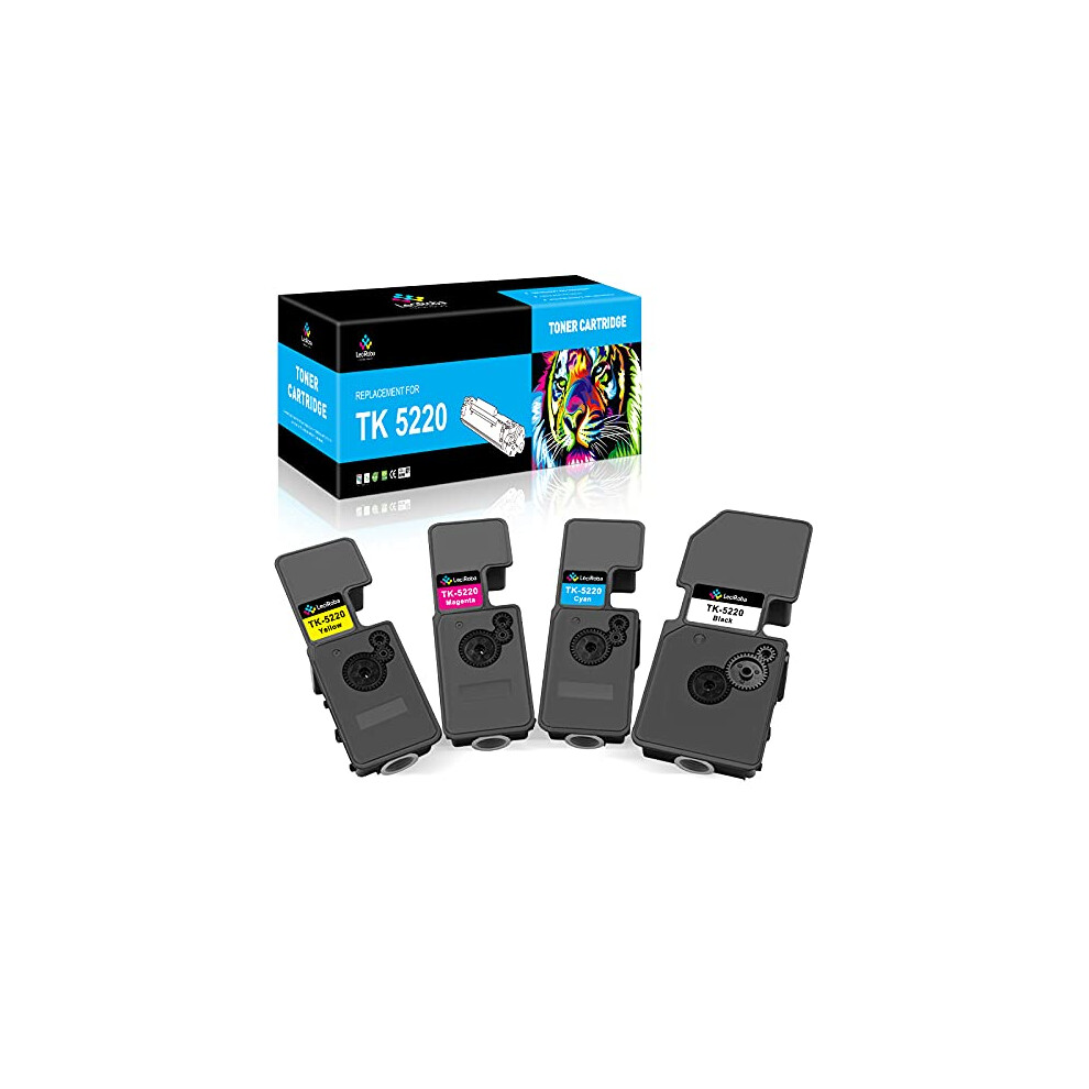 Tk-5220 Toner Cartridges Replacement For Kyocera Tk5230 Tk-5220 Tk5220 For Kyocera Ecosys P5021cdn P5021cdw M5521cdn M5521cdw (4-Pack 754131260573