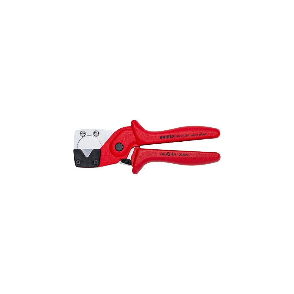 Knipex Pipe Cutter For Multilayer And Pneumatic Hoses Glass Fibre Reinforced Plastic Handles 4 - 20 Mm (Self-Service Card/Blister) 90 10 185 Sb