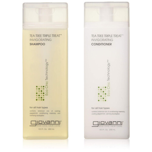 Giovanni GIOVANNI Tea Tree Triple Treat Σαμπουάν & Μαλακτική Κρέμα - Ψυκτική Μέθεξη