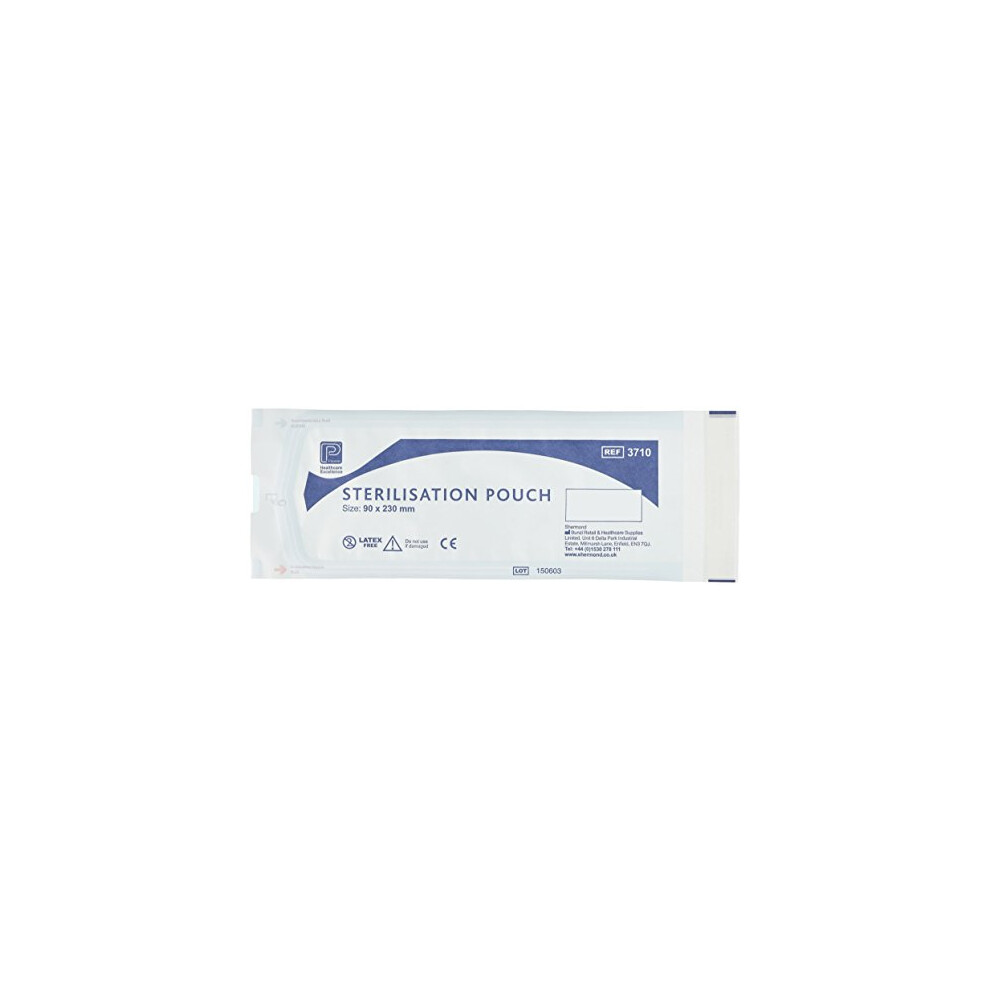 3710 Clear View Sterilisation Pouche 90Mmx230Mm (Pack of 200)