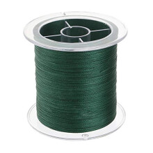 300m Braided Fishing Line, 4 Strands Dark Green PE for Coarse Lure Fishing (20lb - 0.2mm)
