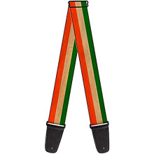 Guitar Strap Ireland Flag Stripes Distressed 2 Inches Wide (GS-W30957)