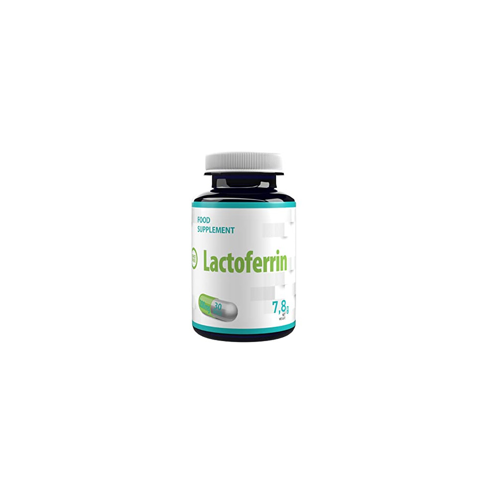 Lactoferrin 200mg 30 Capsules, 3rd Party Lab Tested, High Strength Supplement, Gluten and GMO Free