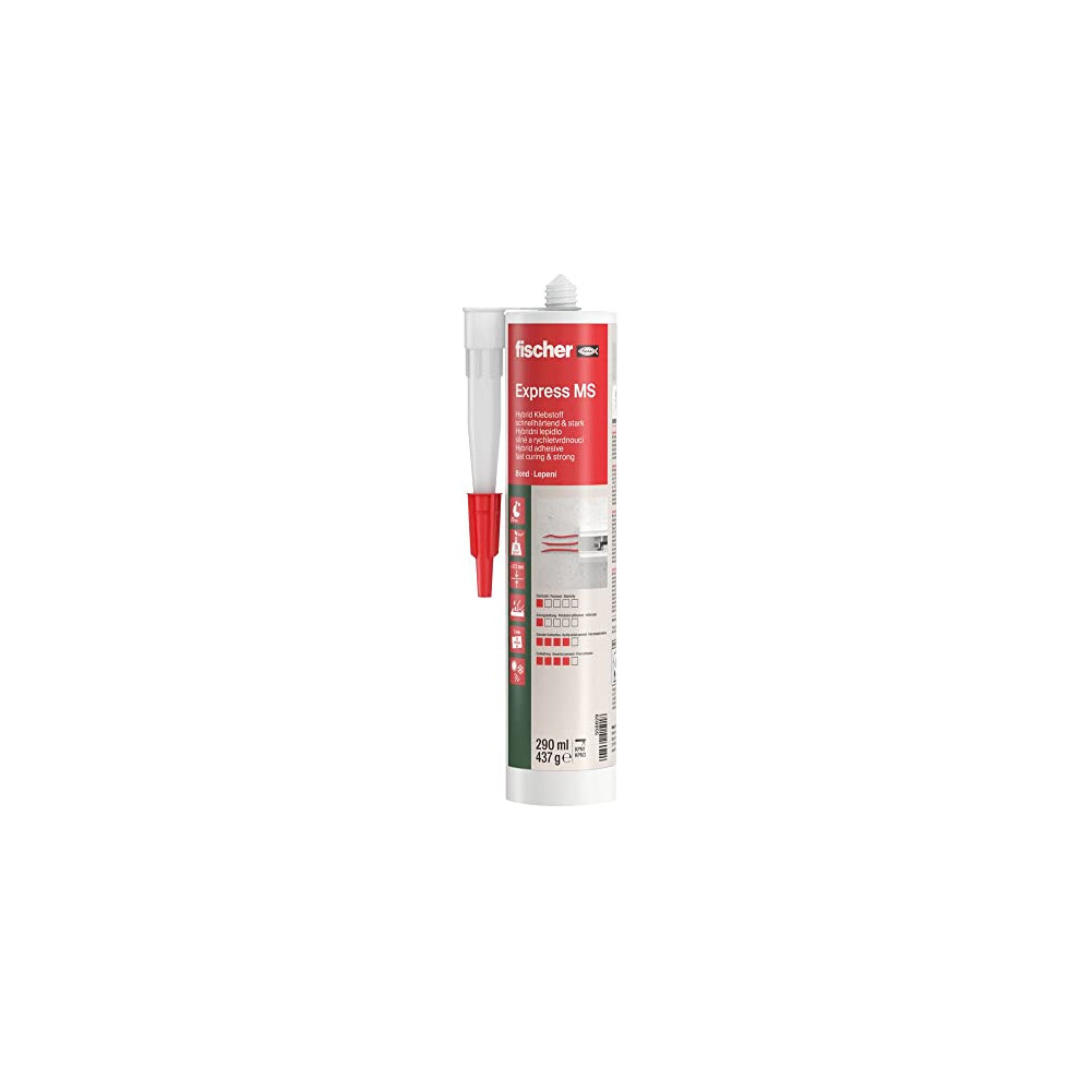 Express Adhesive and Sealant for Bonding, White, 290ml, 558829