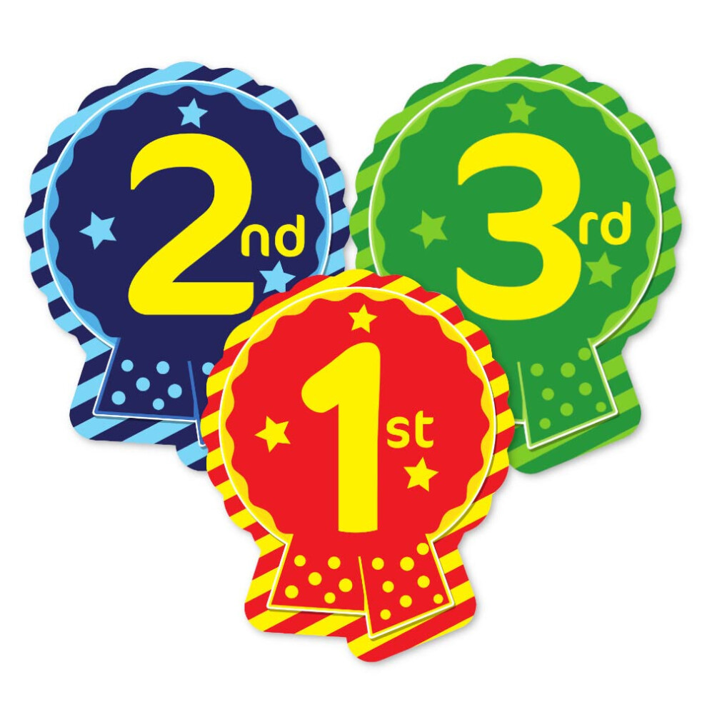 1st, 2nd, 3rd Rosette Sticker (Pack of 60)