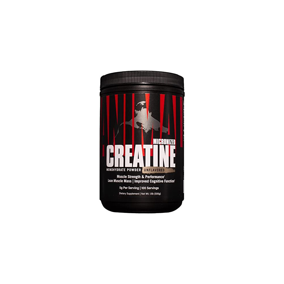 Animal Micronized Creatine – Delay Muscle Fatigue, Enhance Endurance, Boost Strength – Creatine Monohydrate Supplement For Men & Women – 500G