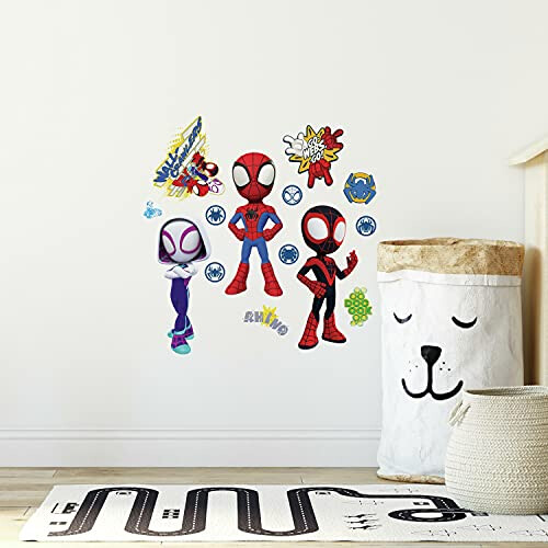 Marvel Adesivi murali - Marvel - RMK4925SCS - Spidey e i suoi amici - Riutilizzabili - Vinile - Multicolore