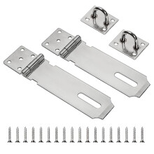 Shed Door Latch 2Pcs Hasp Staple Hasp and Staple Heavy Duty Padlock Hasp Shed Door Lock Latch Lock Shed Latch Shed Locks and Latches for Garden Sheds