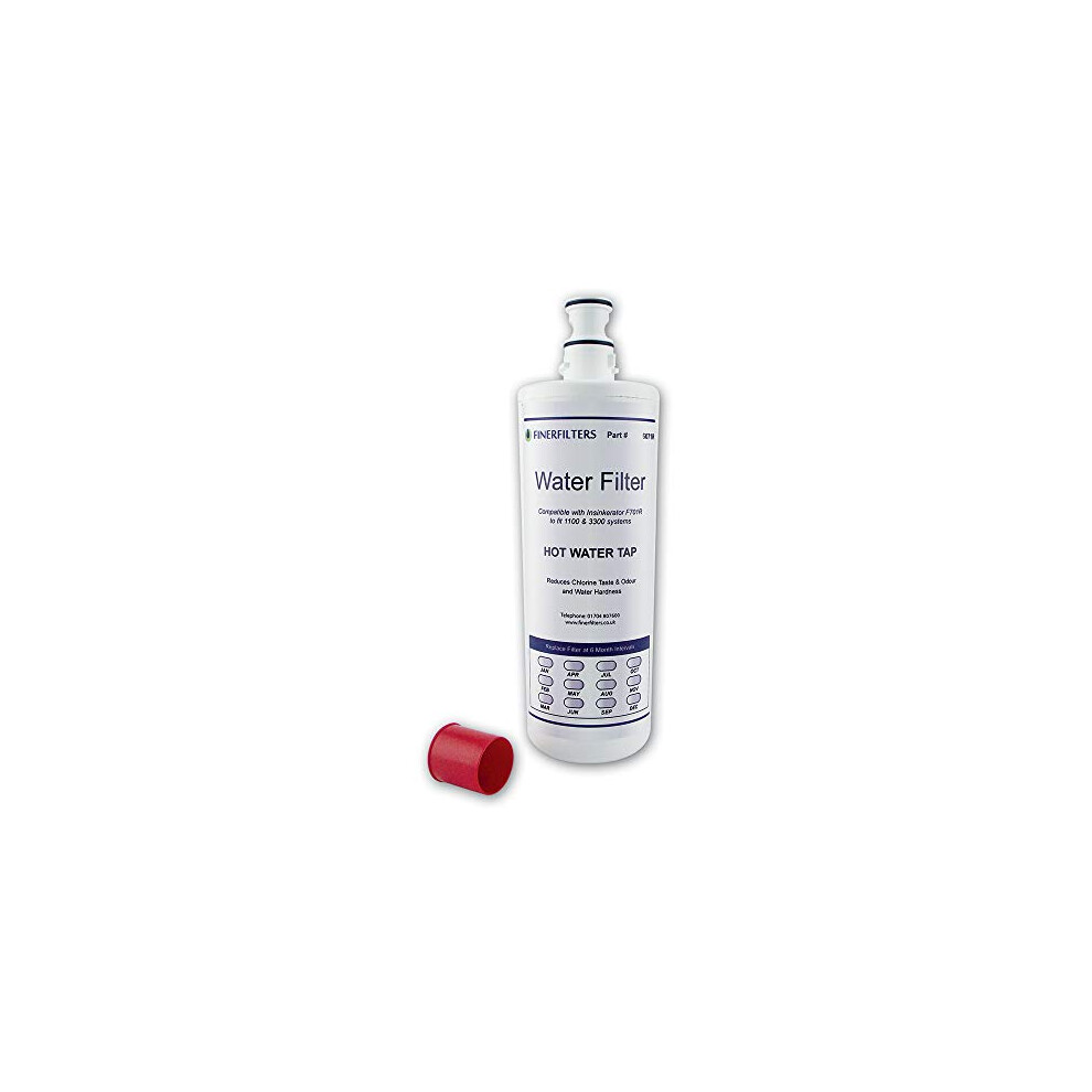 Finerfilters Ff-40 Water Filter Cartridge Compatible With Insinkerator F-701R And F-201R Hard Water Filter To Fit Ise Instant Boiling Hot Tap Systems Using The Neo