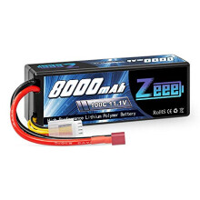 3S Lipo Battery 11.1V 100C 8000mAh Hard case Battery with Deans T Plug for 1/8 and 1/10 RC Vehicles Car RC Buggy Truggy RC Airplane UAV Drone FPV