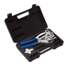 02612A Hand Held Power Punch and Sheet Metal Hole Punch Kit, Various Size Hole Punch in 3/32" to 9/32", Heavy Duty for Metal, Leather, Compound