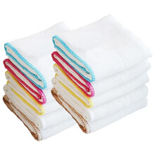 10Pcs Bamboo Dish Cloths Towels Kitchen Cloths for Furniture Dining Room Table Cleaning Absorbent Machine Washable, Eco Cloth Fiber Reusable Soft