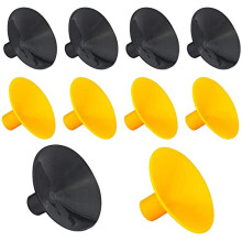 10 Pack Kids Arrow Sucker, Safety Arrow Rubber Suction Cup for Outdoor Target Hunting Game (Black +Yellow)
