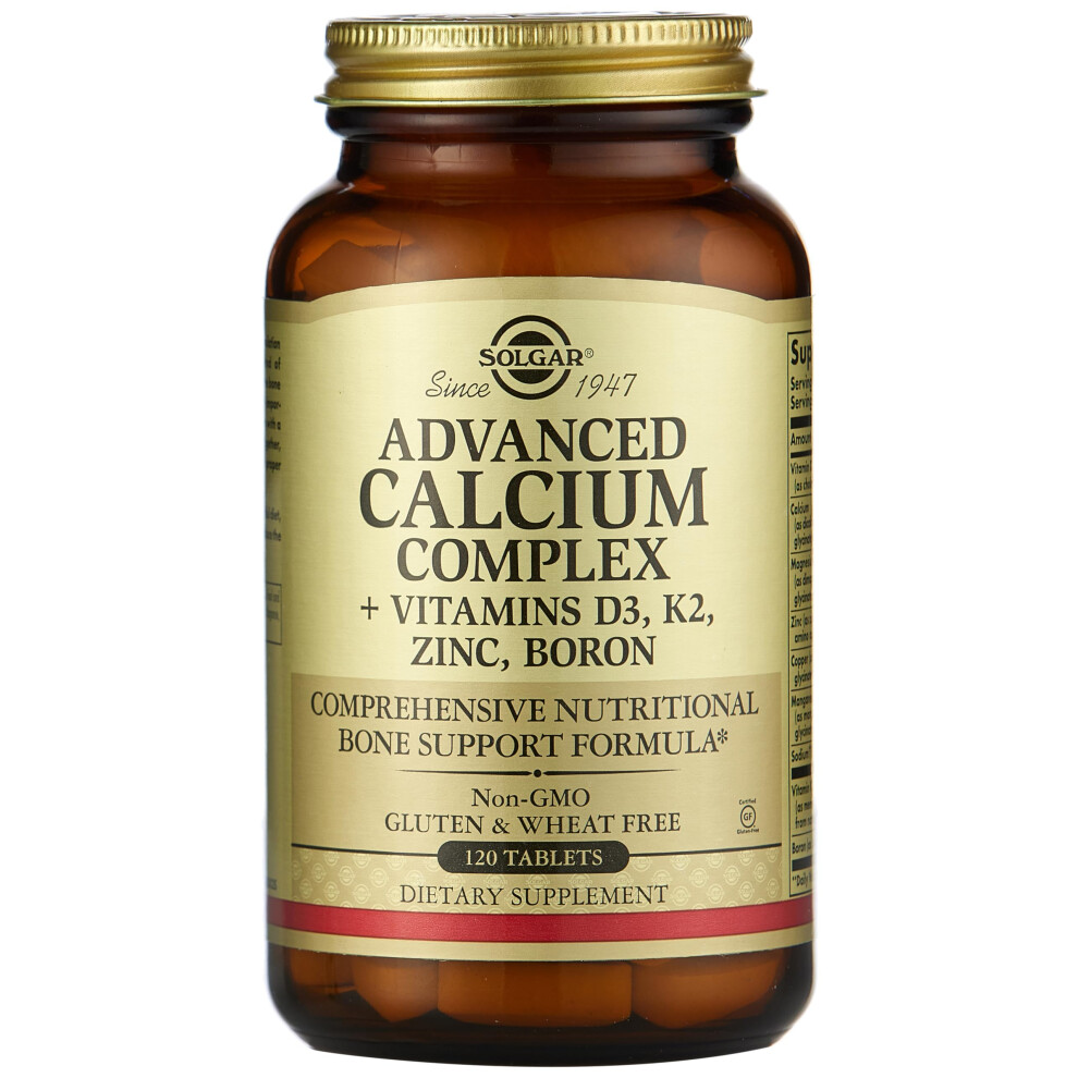 Ultimate Bone Support Tablets - Food Supplement, Pack of 120 - With Calcium, Magnesium, Vitamin D3, K2 and Zinc