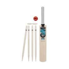 GM Young Gunn Cricket Set | Diamond | Cricket Bat, Soft Ball, Batting Gloves, Stumps & Bail and Carry Bag | Size 3