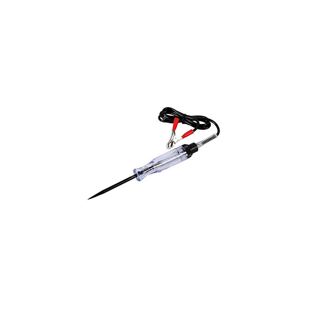 Electrical Screwdriver Tester + Truck Voltage Circuit Tester Car Test Voltmet Long Probe Pen Bulb For 6V 12V 24V Dc Car Light 712979539688