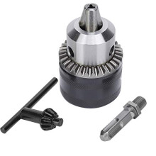 3.0-16MM 1/2-20UNF Drill Chuck Adapter Kit, UNF Key Type Electric Drill Chuck with SDS Electric Hammer Square Shank Adapter