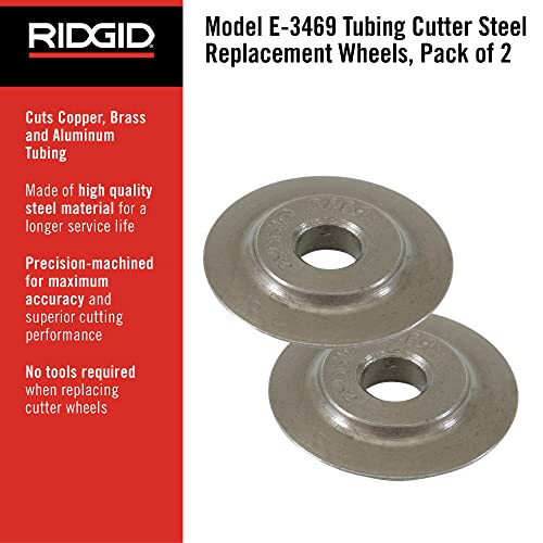 Ridgid 41317 Model E-3469 Tubing Cutter Replacement Wheel, Pipe Cutter Wheel,Grey 1