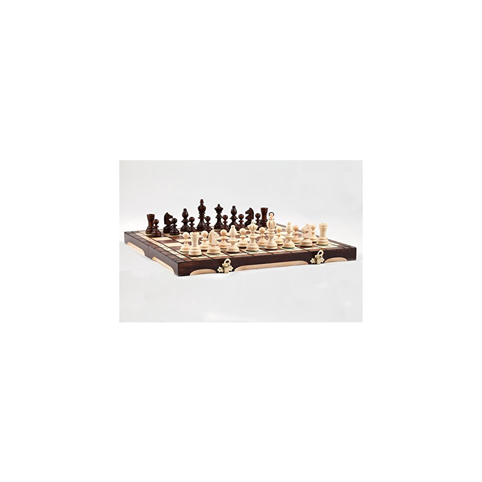 Olympic Wooden Chess Set 35cm Classic Hand Crafted Game