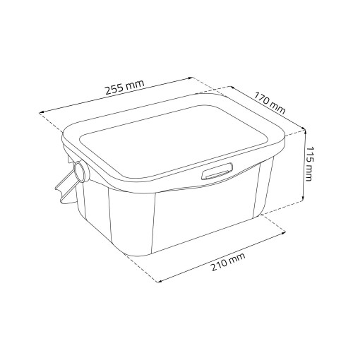 Curver CURVER Behälterbox mit Deckel für Pulver 3L 1