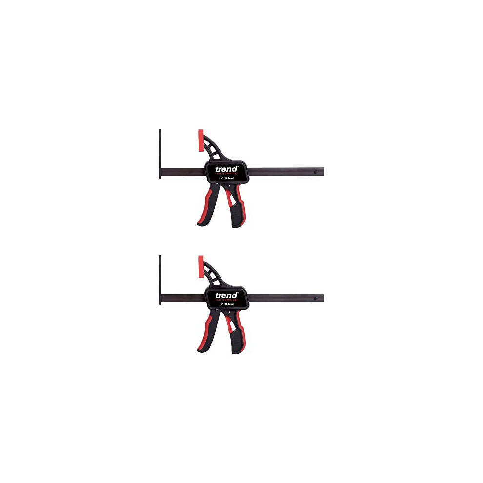 1-Pair of Universal Quick-Release Rail Clamps for Bench Mounted Pocket Hole Jigs & Saw Tracks, PH/CLAMP/QR