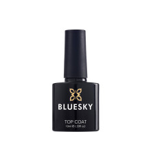 Gel Nail Polish Top Coat, Soak Off LED UV Gel Top Coat, High-Gloss Finish, Long-Lasting Manicure, Clear, 10ml