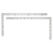 150 x 300 mm Stainless Steel L Shape Square Ruler Double Sided Right Angle Metal Ruler For Cutting Sewing With Metric & Imperial Measuring For